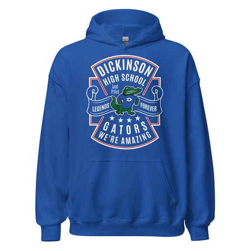 Dickinson High School Gators Royal Blue Classic Unisex Hoodie 207