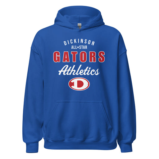 Dickinson High School Gators Royal Blue Classic Unisex Hoodie 034