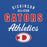 Close-up view of Dickinson High School Gators Royal Blue Classic Unisex Hoodie 034