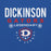 Close-up view of Dickinson High School Gators Royal Blue Classic Unisex Hoodie 003