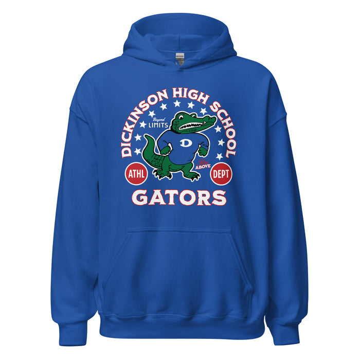 Dickinson High School Gators Royal Blue Classic Unisex Hoodie 208