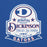 Close-up view of Dickinson High School Gators Royal Blue Classic Unisex Hoodie 219