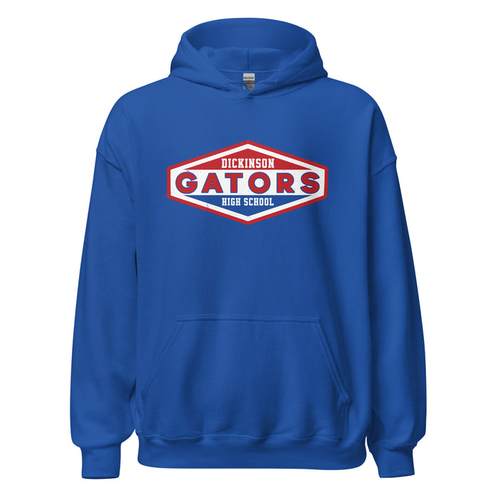 Dickinson High School Gators Royal Blue Classic Unisex Hoodie 009