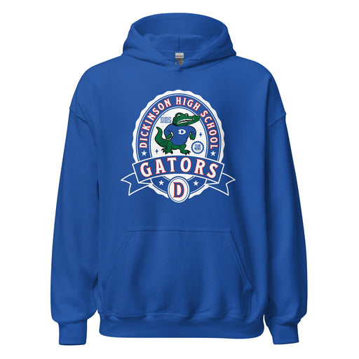 Dickinson High School Gators Royal Blue Classic Unisex Hoodie 212