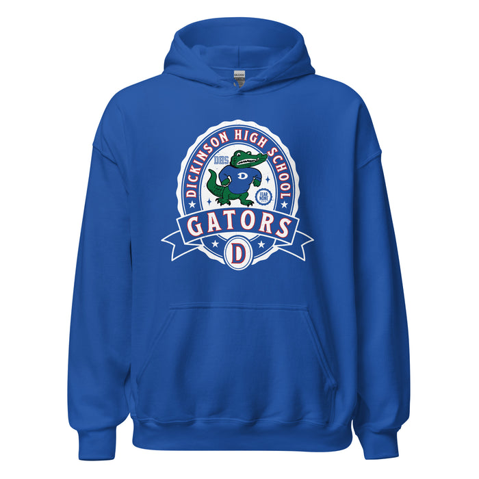 Dickinson High School Gators Royal Blue Classic Unisex Hoodie 212