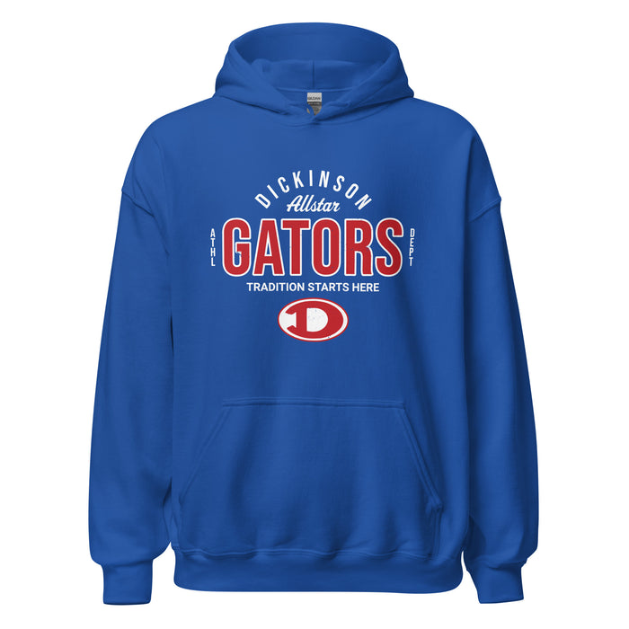 Dickinson High School Gators Royal Blue Classic Unisex Hoodie 040