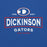 Close-up view of Dickinson High School Gators Royal Blue Classic Unisex Hoodie 202