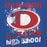 Close-up view of Dickinson High School Gators Royal Blue Classic Unisex Hoodie 205