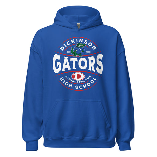 Dickinson High School Gators Royal Blue Classic Unisex Hoodie 218