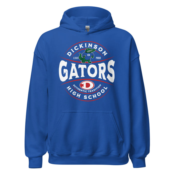 Dickinson High School Gators Royal Blue Classic Unisex Hoodie 218