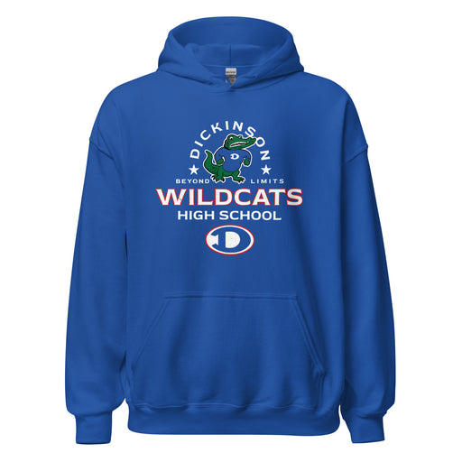 Dickinson High School Gators Royal Blue Classic Unisex Hoodie 222