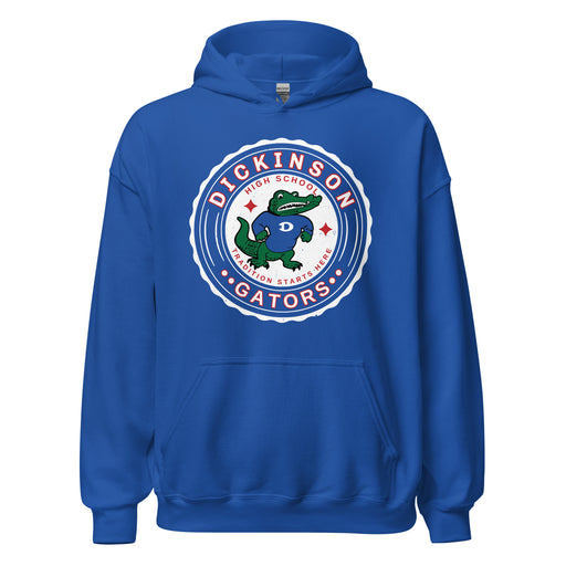 Dickinson High School Gators Royal Blue Classic Unisex Hoodie 216