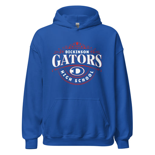 Dickinson High School Gators Royal Blue Classic Unisex Hoodie 211
