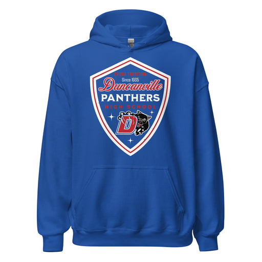 Duncanville High School Panthers Royal Blue Classic Unisex Hoodie 225