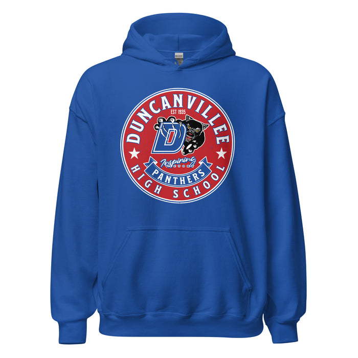 Duncanville High School Panthers Royal Blue Classic Unisex Hoodie 215