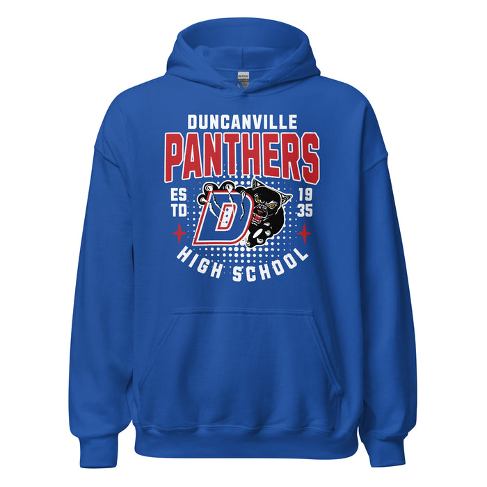 Duncanville High School Panthers Royal Blue Classic Unisex Hoodie 204