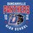 Close-up view of Duncanville High School Panthers Royal Blue Classic Unisex Hoodie 204