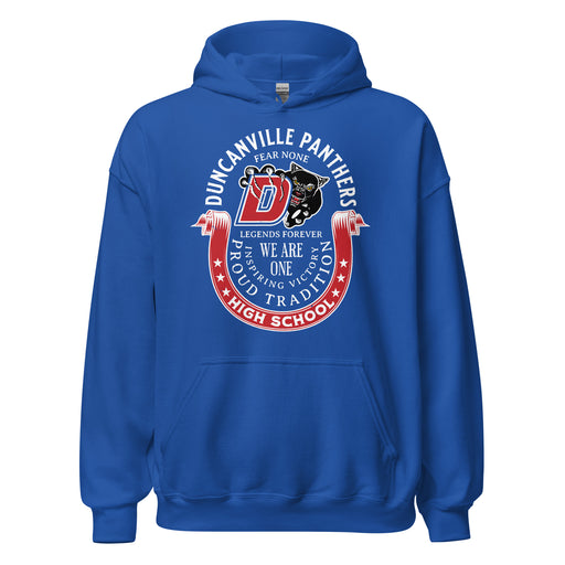 Duncanville High School Panthers Royal Blue Classic Unisex Hoodie 229