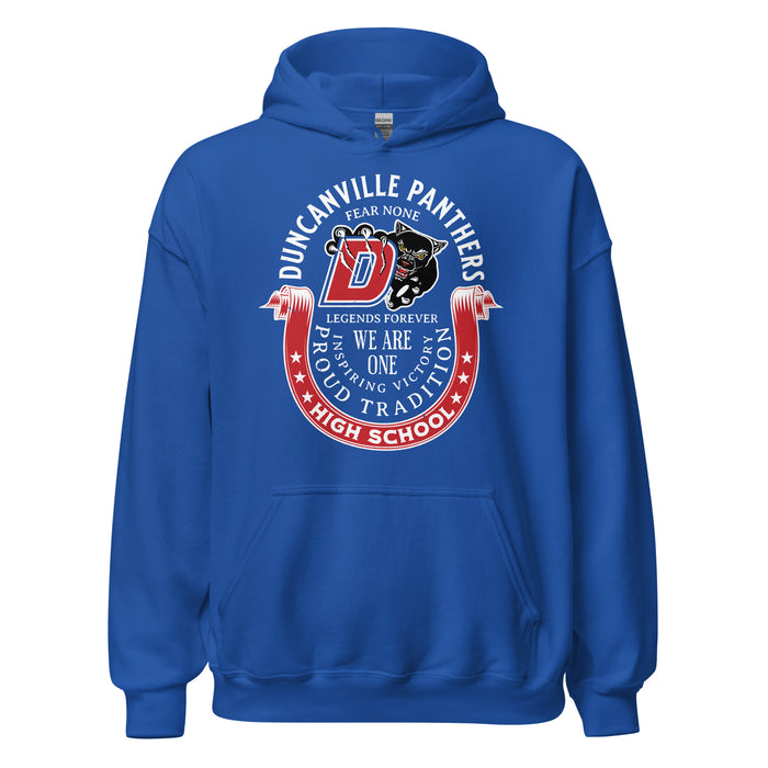 Duncanville High School Panthers Royal Blue Classic Unisex Hoodie 229