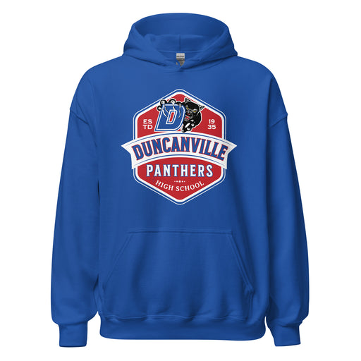 Duncanville High School Panthers Royal Blue Classic Unisex Hoodie 209