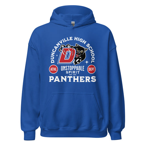 Duncanville High School Panthers Royal Blue Classic Unisex Hoodie 208