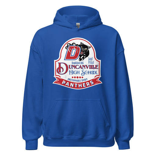 Duncanville High School Panthers Royal Blue Classic Unisex Hoodie 219