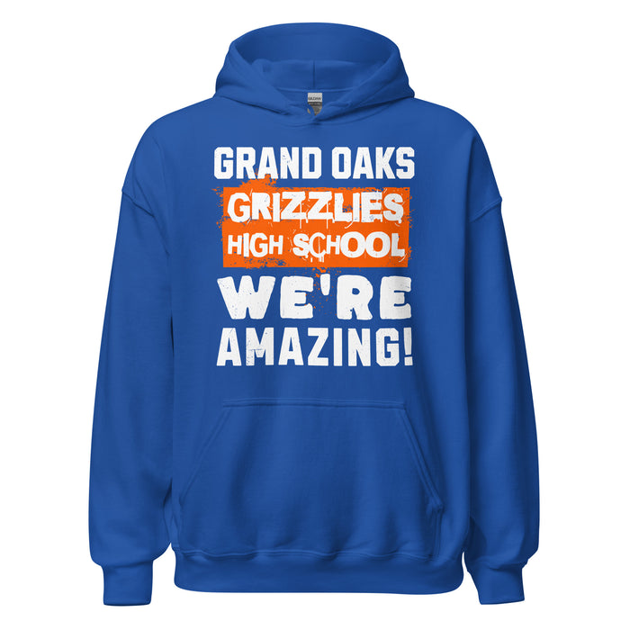 Grand Oaks High School Grizzlies Royal Blue Classic Unisex Hoodie 231