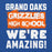 Close-up view of Grand Oaks High School Grizzlies Royal Blue Classic Unisex Hoodie 231