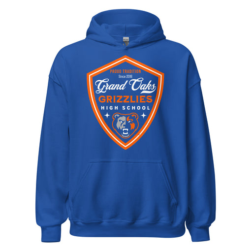 Grand Oaks High School Grizzlies Royal Blue Classic Unisex Hoodie 225
