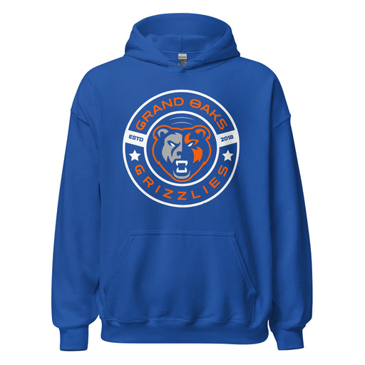 Grand Oaks High School Grizzlies Royal Blue Classic Unisex Hoodie 239