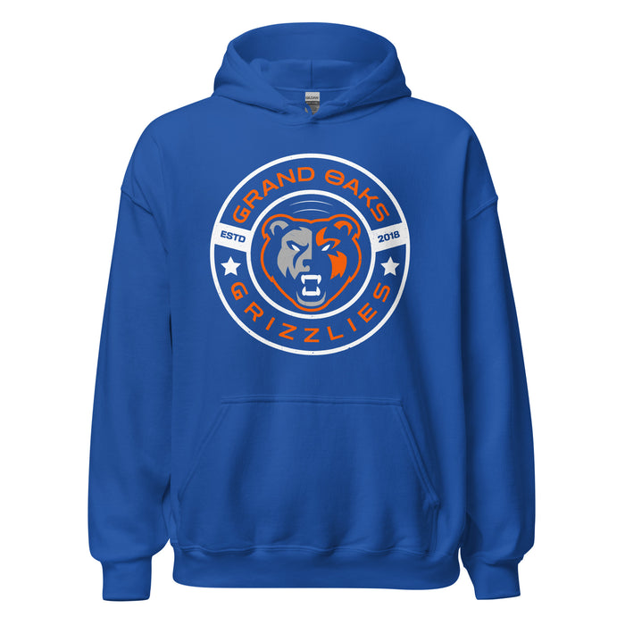 Grand Oaks High School Grizzlies Royal Blue Classic Unisex Hoodie 239