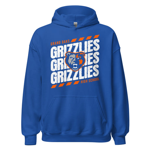 Grand Oaks High School Grizzlies Royal Blue Classic Unisex Hoodie 223