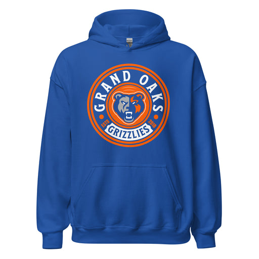 Grand Oaks High School Grizzlies Royal Blue Classic Unisex Hoodie 220