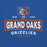 Close-up view of Grand Oaks High School Grizzlies Royal Blue Classic Unisex Hoodie 202