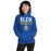 Woman wearing Klein High School Bearkats Royal Blue Classic Unisex Hoodie 017