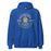 Close-up view of Klein High School Bearkats Royal Blue Classic Unisex Hoodie 201