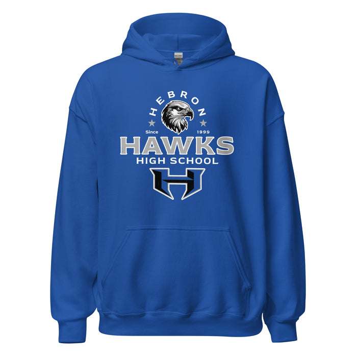 Hebron High School Hawks Royal Blue Classic Unisex Hoodie 222