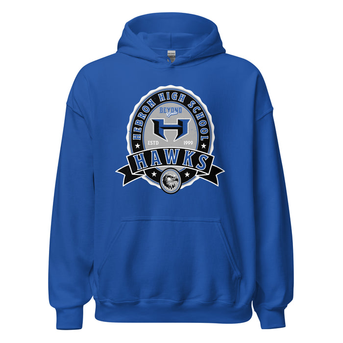 Hebron High School Hawks Royal Blue Classic Unisex Hoodie 212