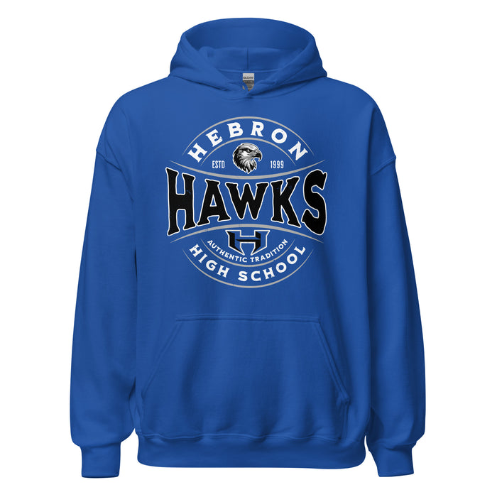 Hebron High School Hawks Royal Blue Classic Unisex Hoodie 218