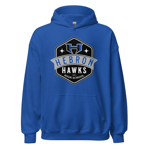 Hebron High School Hawks Royal Blue Classic Unisex Hoodie 209