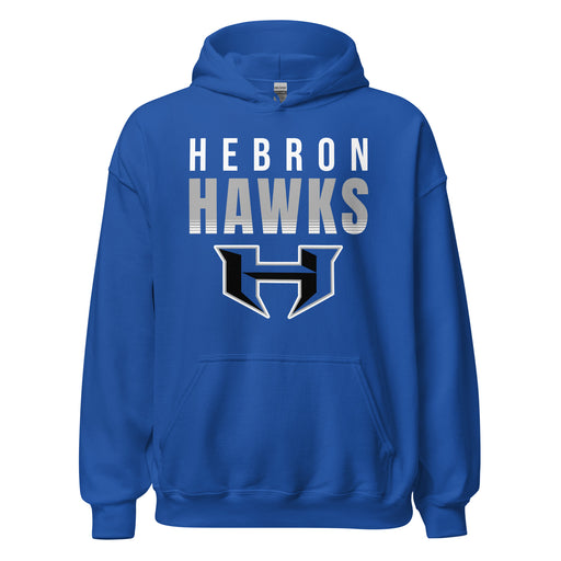 Hebron High School Hawks Royal Blue Classic Unisex Hoodie 024