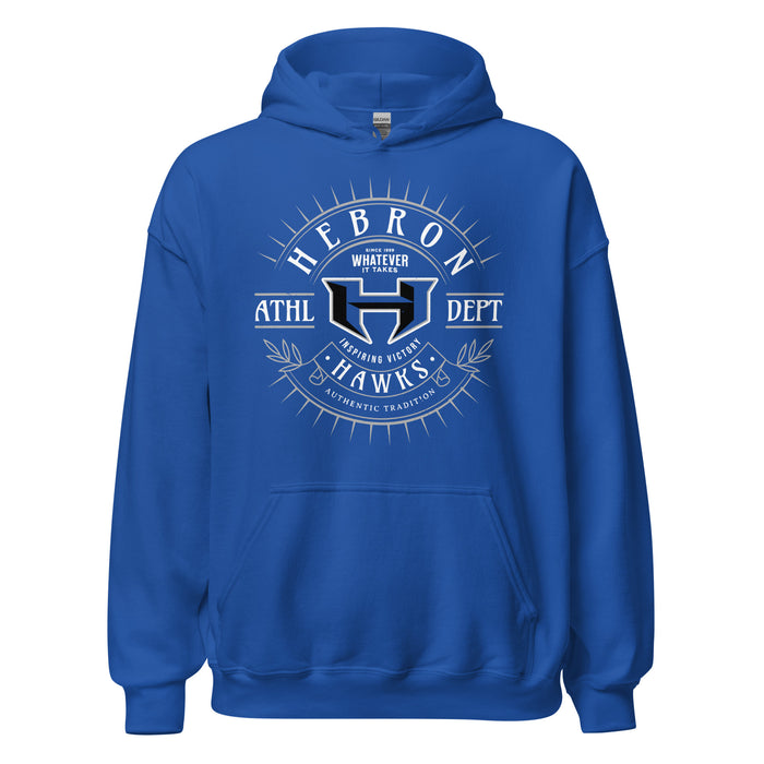 Hebron High School Hawks Royal Blue Classic Unisex Hoodie 201