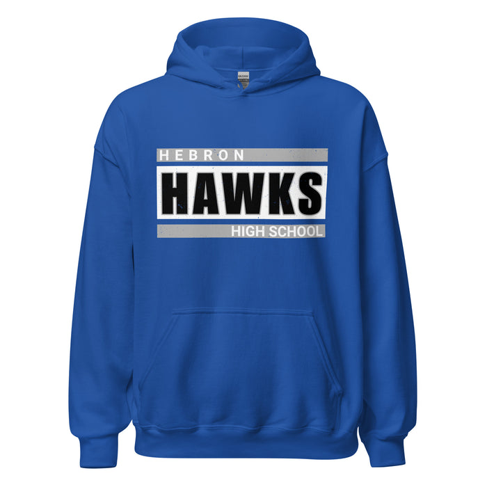 Hebron High School Hawks Royal Blue Classic Unisex Hoodie 098
