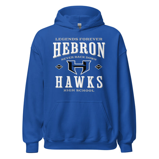 Hebron High School Hawks Royal Blue Classic Unisex Hoodie 230