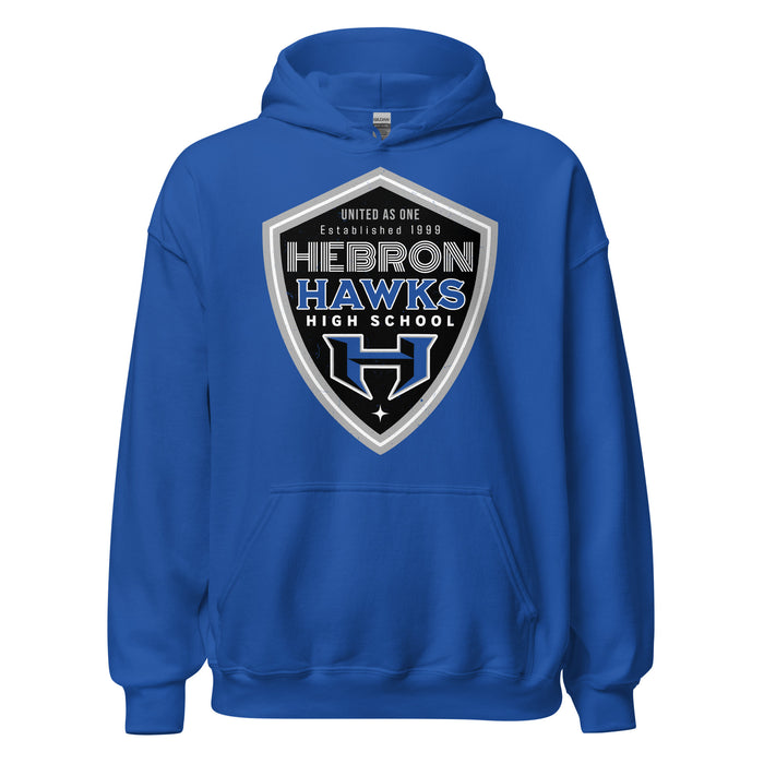 Hebron High School Hawks Royal Blue Classic Unisex Hoodie 225