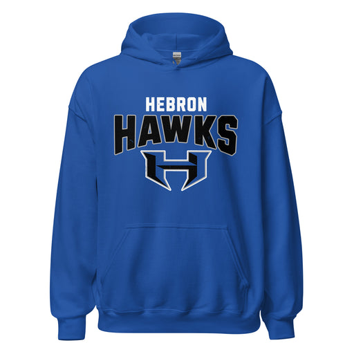 Hebron High School Hawks Royal Blue Classic Unisex Hoodie 234
