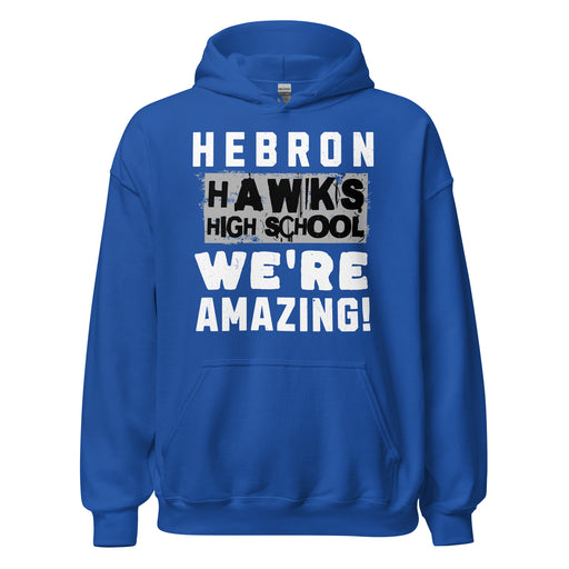 Hebron High School Hawks Royal Blue Classic Unisex Hoodie 231