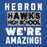 Close-up view of Hebron High School Hawks Royal Blue Classic Unisex Hoodie 231