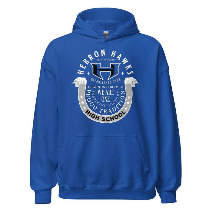 Hebron High School Hawks Royal Blue Classic Unisex Hoodie 229
