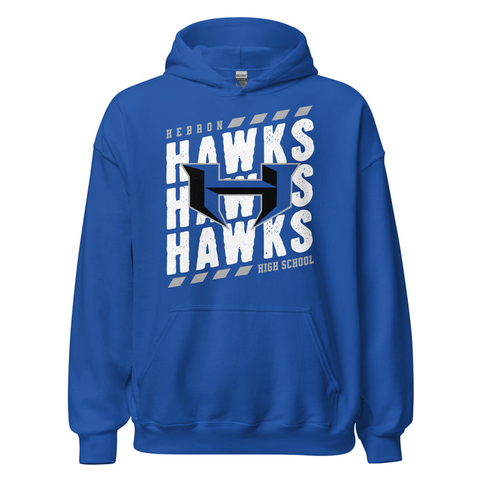 Hebron High School Hawks Royal Blue Classic Unisex Hoodie 223